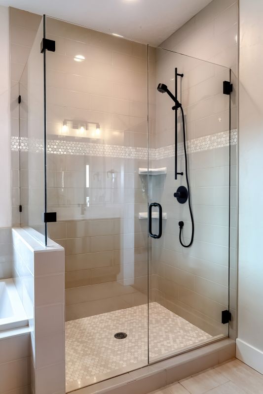 Modern Shower with Bench